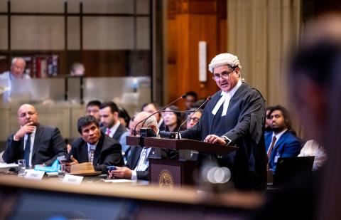 Mr Dan Sarooshi, KC, Legal Adviser (Kuwait) Photograph: UN Photo/ICJ-CIJ/Frank van Beek. Courtesy of the ICJ.
