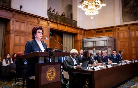 HE Ms Solvita Āboltiņa, Ambassador Extraordinary and Plenipotentiary of the Republic of Latvia to the Kingdom of the Netherlands (Latvia) Photograph: UN Photo/ICJ-CIJ/Frank van Beek. Courtesy of the ICJ.
