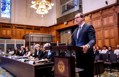 Mr Mārtiņš Paparinskis, Professor of Public International Law, University College London, member of the International Law Commission, member of the Permanent Court of Arbitration (Latvia) Photograph: UN Photo/ICJ-CIJ/Frank van Beek. Courtesy of the ICJ.