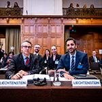 Members of the Delegation of Liechtenstein Photograph: UN Photo/ICJ-CIJ/Frank van Beek. Courtesy of the ICJ.