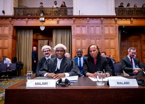 Members of the Delegation of Malawi Photograph: UN Photo/ICJ-CIJ/Frank van Beek. Courtesy of the ICJ.