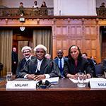 Members of the Delegation of Malawi Photograph: UN Photo/ICJ-CIJ/Frank van Beek. Courtesy of the ICJ.