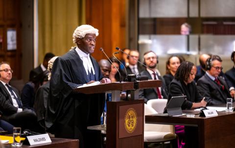 M. Thabo Chakaka Nyirenda, Attorney General (Malawi) Photograph: UN Photo/ICJ-CIJ/Frank van Beek. Courtesy of the ICJ.