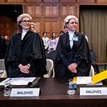 Members of the Delegation of Maldives Photograph: UN Photo/ICJ-CIJ/Frank van Beek. Courtesy of the ICJ.