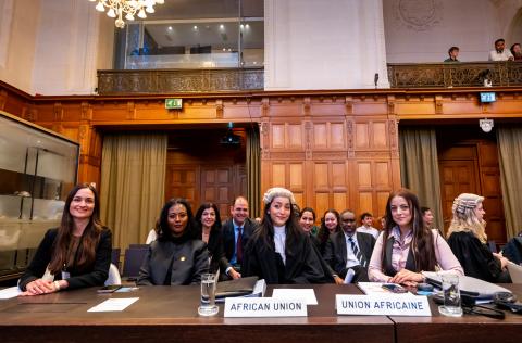 Members of the Delegation of the African Union Photograph: UN Photo/ICJ-CIJ/Frank van Beek. Courtesy of the ICJ.