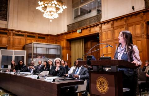 Ms Hajer Gueldich, Legal Counsel, African Union (African Union) Photograph: UN Photo/ICJ-CIJ/Frank van Beek. Courtesy of the ICJ.