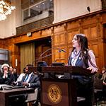 Ms Hajer Gueldich, Legal Counsel, African Union (African Union) Photograph: UN Photo/ICJ-CIJ/Frank van Beek. Courtesy of the ICJ.