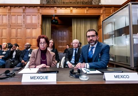 Members of the Delegation of Mexico Photograph: UN Photo/ICJ-CIJ/Frank van Beek. Courtesy of the ICJ.