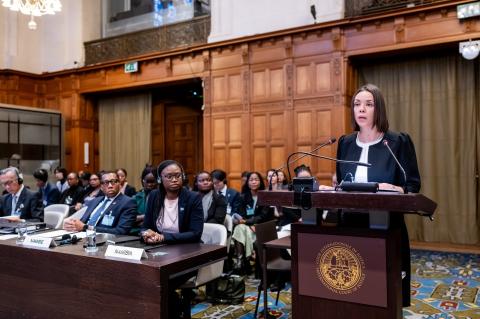 Ms Alicia Patricia Perez Galeana (Mexico) Photograph: UN Photo/ICJ-CIJ/Frank van Beek. Courtesy of the ICJ.