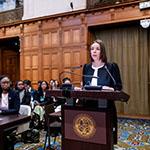 Ms Alicia Patricia Perez Galeana (Mexico) Photograph: UN Photo/ICJ-CIJ/Frank van Beek. Courtesy of the ICJ.