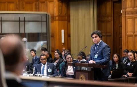 Mr Clement Yow Mulalap (Federated States of Micronesia) Photograph: UN Photo/ICJ-CIJ/Frank van Beek. Courtesy of the ICJ.
