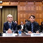 Members of the Delegation of Myanmar Photograph: UN Photo/ICJ-CIJ/Frank van Beek. Courtesy of the ICJ.