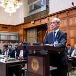 HE U Soe Lynn Han, Ambassador of the Republic of the Union of Myanmar to the Kingdom of Belgium, the Kingdom of the Netherlands, the Grand Duchy of Luxembourg, the Republic of Croatia and the European Union (Myanmar) Photograph: UN Photo/ICJ-CIJ/Frank van Beek. Courtesy of the ICJ.