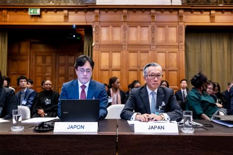 Members of the Delegation of Japan Photograph: UN Photo/ICJ-CIJ/Frank van Beek. Courtesy of the ICJ.