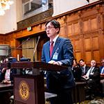 Mr Kazuhiko Nakamura, Director General for Global Issues, Ministry of Foreign Affairs (Japan) Photograph: UN Photo/ICJ-CIJ/Frank van Beek. Courtesy of the ICJ.