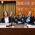 Members of the Delegation of New Zealand Photograph: UN Photo/ICJ-CIJ/Frank van Beek. Courtesy of the ICJ.