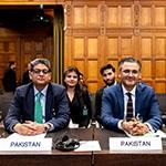 Members of the Delegation of Pakistan Photograph: UN Photo/ICJ-CIJ/Frank van Beek. Courtesy of the ICJ.