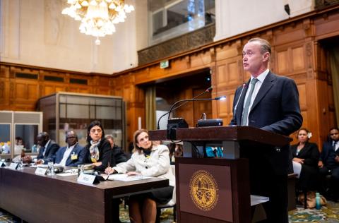 Mr René Lefeber, Legal Adviser, Ministry of Foreign Affairs (Netherlands) Photograph: UN Photo/ICJ-CIJ/Frank van Beek. Courtesy of the ICJ.
