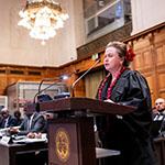 Ms Su’a Hellene Wallwork, Attorney General, Office of the Attorney General (Samoa) Photograph: UN Photo/ICJ-CIJ/Frank van Beek. Courtesy of the ICJ.