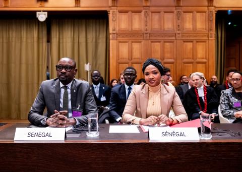 Members of the Delegation of Senegal Photograph: UN Photo/ICJ-CIJ/Frank van Beek. Courtesy of the ICJ.