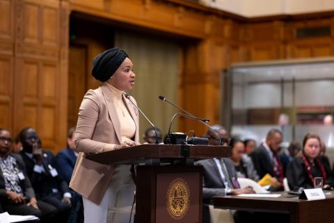 HE Ms Ramatoulaye Ba Faye, Ambassador of the Republic of Senegal to the Kingdom of the Netherlands (Senegal) Photograph: UN Photo/ICJ-CIJ/Frank van Beek. Courtesy of the ICJ.