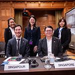 Members of the Delegation of Singapore Photograph: UN Photo/ICJ-CIJ/Frank van Beek. Courtesy of the ICJ.