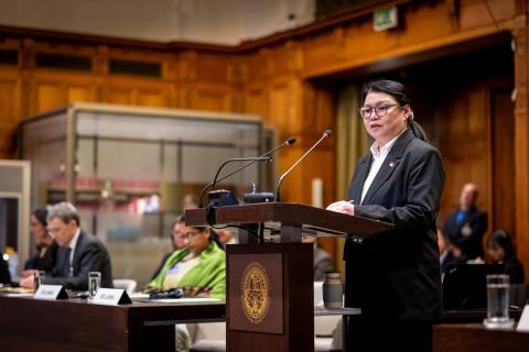 Ms Rena Lee, Ambassador for International Law, Chief Executive, Intellectual Property Office of Singapore (Singapore) Photograph: UN Photo/ICJ-CIJ/Frank van Beek. Courtesy of the ICJ.