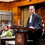 Mr Daniel Müller, Lawyer (Slovenia) Photograph: UN Photo/ICJ-CIJ/Frank van Beek. Courtesy of the ICJ.