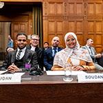 Members of the Delegation of Sudan Photograph: UN Photo/ICJ-CIJ/Frank van Beek. Courtesy of the ICJ.