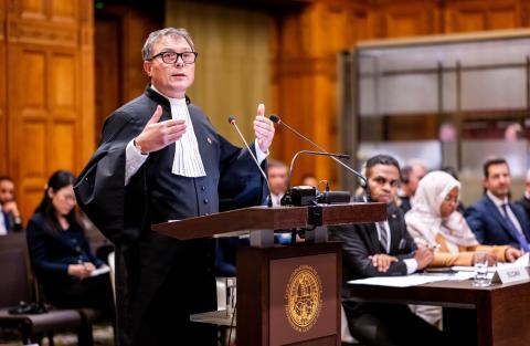 Mr Fabián O. Raimondo, Associate Professor of Public International Law, Maastricht University, member of the Bar of the City of La Plata (Sudan) Photograph: UN Photo/ICJ-CIJ/Frank van Beek. Courtesy of the ICJ.