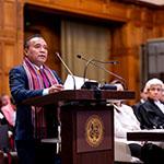 HE Mr Adão Soares Barbosa, Special Envoy and Ambassador-at-Large for Climate Affairs (Timor-Leste) Photograph: UN Photo/ICJ-CIJ/Frank van Beek. Courtesy of the ICJ.