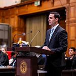 Mr Eran Sthoeger, Legal Counsel, Litigator and Consultant in International Law; Adjunct Professor of Law, Brooklyn Law School; Lecturer in international environmental law, Columbia University School of Professional Studies (Timor-Leste) Photograph: UN Photo/ICJ-CIJ/Frank van Beek. Courtesy of the ICJ.