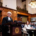Ms Linda Simiki Folaumoetu’i, Attorney General, Attorney General’s Office (Tonga) Photograph: UN Photo/ICJ-CIJ/Frank van Beek. Courtesy of the ICJ.