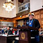 HE Ms Eselealofa Apinelu, High Commissioner of Tuvalu to Fiji, Secretary General, Commission of Small Island States on Climate Change and International Law (Tuvalu) Photograph: UN Photo/ICJ-CIJ/Frank van Beek. Courtesy of the ICJ. All rights reserved.