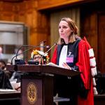 Ms Kiara Neri, Professor of International Law, Director of the Centre for International Law, Jean Moulin Lyon 3 University (Union of the Comoros) Photograph: UN Photo/ICJ-CIJ/Frank van Beek. Courtesy of the ICJ.