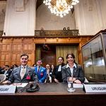 Members of the Delegation of Uruguay Photograph: UN Photo/ICJ-CIJ/Frank van Beek. Courtesy of the ICJ. All rights reserved.