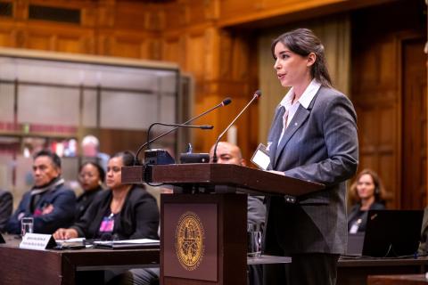 Ms Mariana Cabrera, Prosecretary of the Presidency of the Eastern Republic of Uruguay (Uruguay) Photograph: UN Photo/ICJ-CIJ/Frank van Beek. Courtesy of the ICJ.