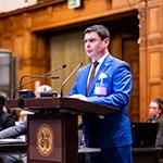 Mr Marcos Dotta, Director of International Law Affairs, Ministry of Foreign Affairs (Uruguay) Photograph: UN Photo/ICJ-CIJ/Frank van Beek. Courtesy of the ICJ.