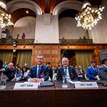 Members of the Delegation of Viet Nam Photograph: UN Photo/ICJ-CIJ/Frank van Beek. Courtesy of the ICJ.