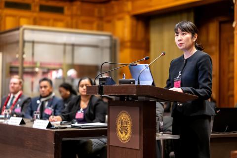 Ms Nguyen Thi Lan Anh, Director General, East Sea (South China Sea) Institute, Diplomatic Academy of Viet Nam (Viet Nam) Photograph: UN Photo/ICJ-CIJ/Frank van Beek. Courtesy of the ICJ.