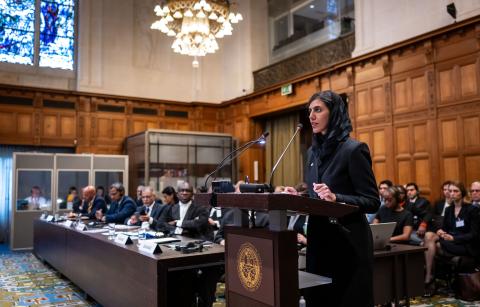 Ms Ghaida Bajbaa, Legal Expert (Saudi Arabia) Photograph: UN Photo/ICJ-CIJ/Frank van Beek. Courtesy of the ICJ.