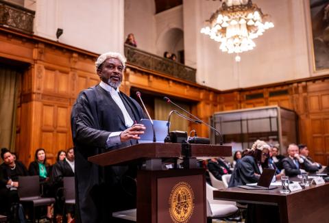 Mr Marshal Muchende, Solicitor General, Ministry of Justice (Zambia) Photograph: UN Photo/ICJ-CIJ/Frank van Beek. Courtesy of the ICJ.