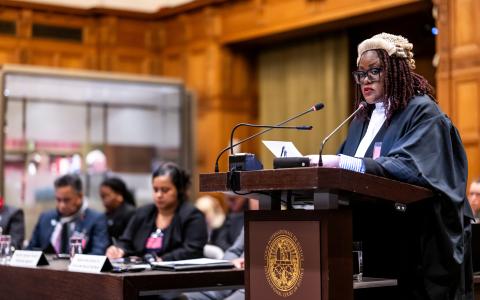 Ms Sambwa Simbyakula-Chilembo, Assistant Director, Ministry of Justice (Zambia) Photograph: UN Photo/ICJ-CIJ/Frank van Beek. Courtesy of the ICJ.