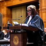 Ms Sambwa Simbyakula-Chilembo, Assistant Director, Ministry of Justice (Zambia) Photograph: UN Photo/ICJ-CIJ/Frank van Beek. Courtesy of the ICJ.