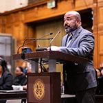 Mr Pio Manoa, Deputy Director General, Acting Legal Counsel, Forum Fisheries Agency (Pacific Islands Forum Fisheries Agency) Photograph: UN Photo/ICJ-CIJ/Frank van Beek. Courtesy of the ICJ.