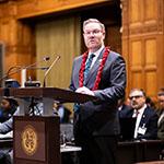 Mr Richard Bryce Rudyk, Legal Adviser (Alliance of Small Island States) Photograph: UN Photo/ICJ-CIJ/Frank van Beek. Courtesy of the ICJ.