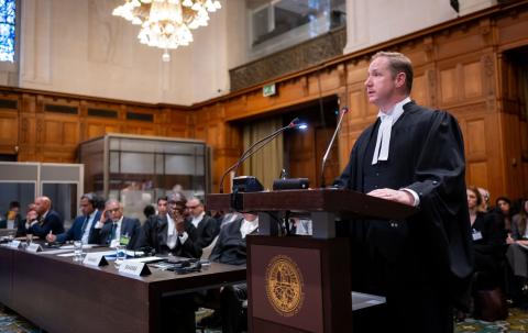 Mr Jesse Clarke, General Counsel, International Law, Office of International Law, Attorney-General’s Department (Australia) Photograph: UN Photo/ICJ-CIJ/Frank van Beek. Courtesy of the ICJ.