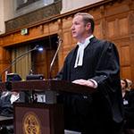 Mr Jesse Clarke, General Counsel, International Law, Office of International Law, Attorney-General’s Department (Australia) Photograph: UN Photo/ICJ-CIJ/Frank van Beek. Courtesy of the ICJ.