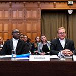 Delegation of Bahamas Photograph: UN Photo/ICJ-CIJ/Frank van Beek. Courtesy of the ICJ.