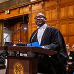 Mr Conway Blake, Debevoise & Plimpton LLP, Solicitor Advocate of the Senior Courts of England and Wales, member of the Bar of the Eastern Caribbean Supreme Court (Bahamas) Photograph: UN Photo/ICJ-CIJ/Frank van Beek. Courtesy of the ICJ.